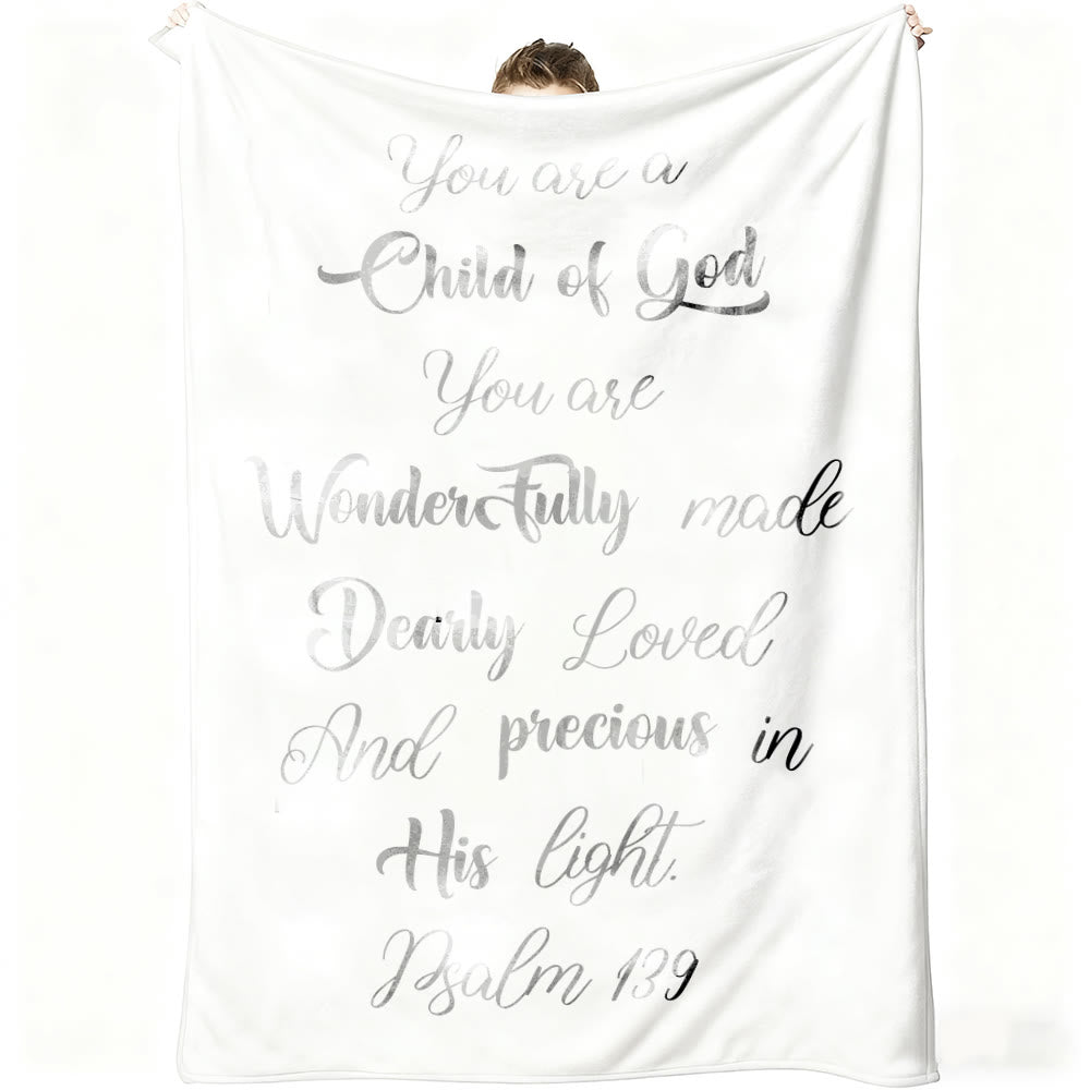 Christianartworkshop Bible Inspired Psalm 139 Tapestry: Child of God for Newborn Baby Blanket - image 4