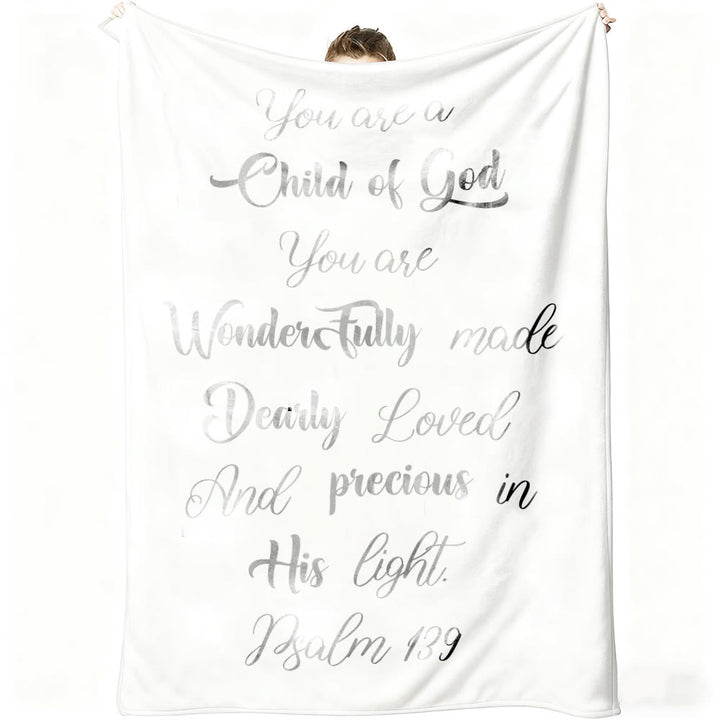 Christianartworkshop Bible Inspired Psalm 139 Tapestry: Child of God for Newborn Baby Blanket - image 4