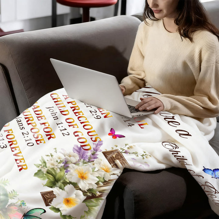 Christianartworkshop Scripture & Cross Child of God Tapestry: Biblical Inspiration & Cozy Home Decor - image 3