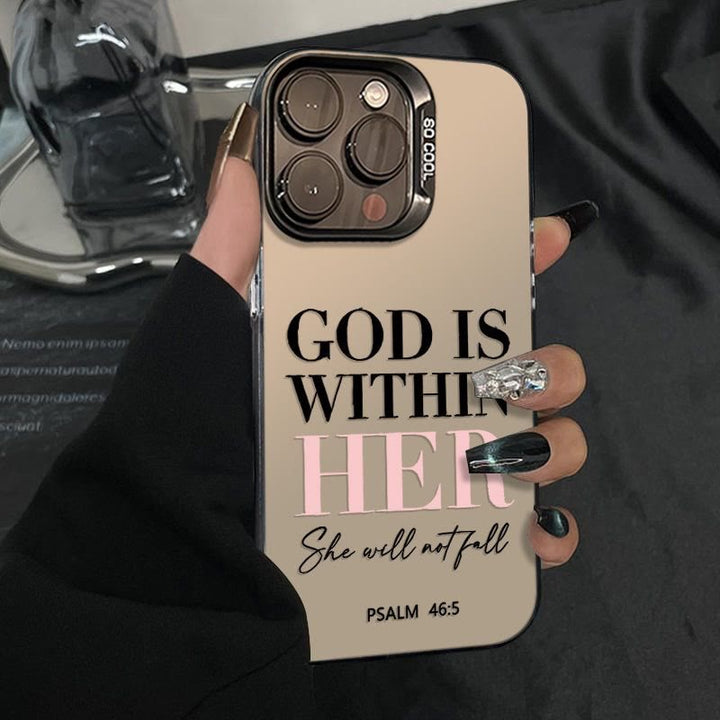 Christianartworkshop Spiritual Assurance Phone Case: Psalm 46:5 & Faith Symbol for Daily Use - iPhone 17promax - image 0