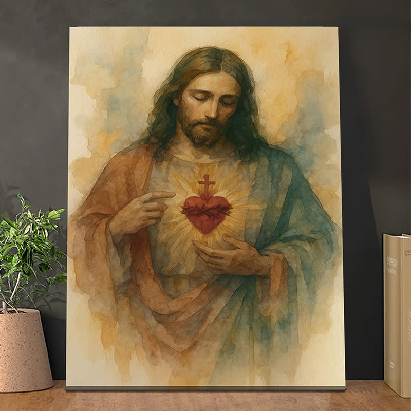 Christianartworkshop Gentle Sacred Heart Art Prints: Devotional Grace for Faith - Filled Nooks - image 4