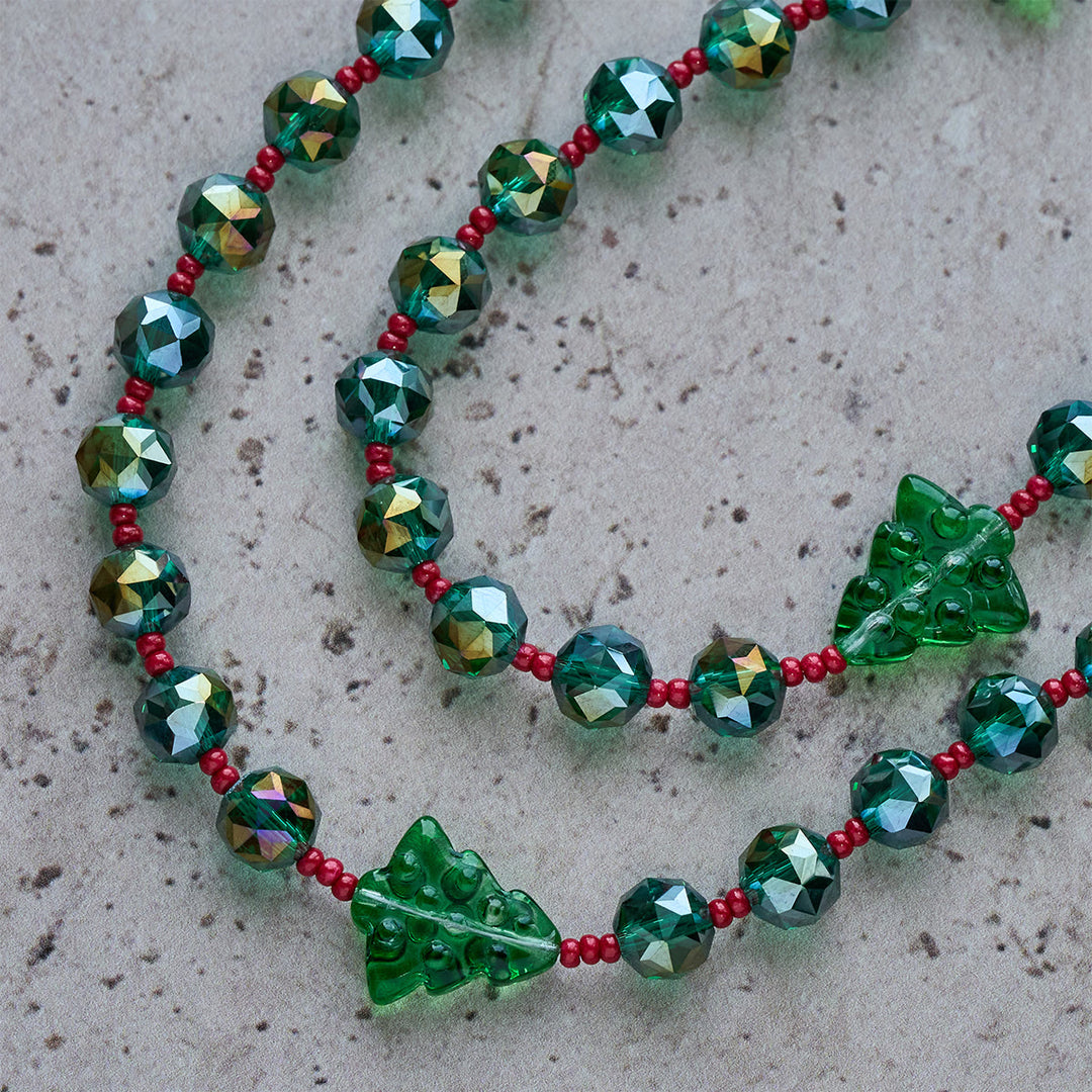 Christianartworkshop Christmas Gift: Joyful Green Tree of Hope Christmas Rosary: Celebrate Christ's Birth - image 12