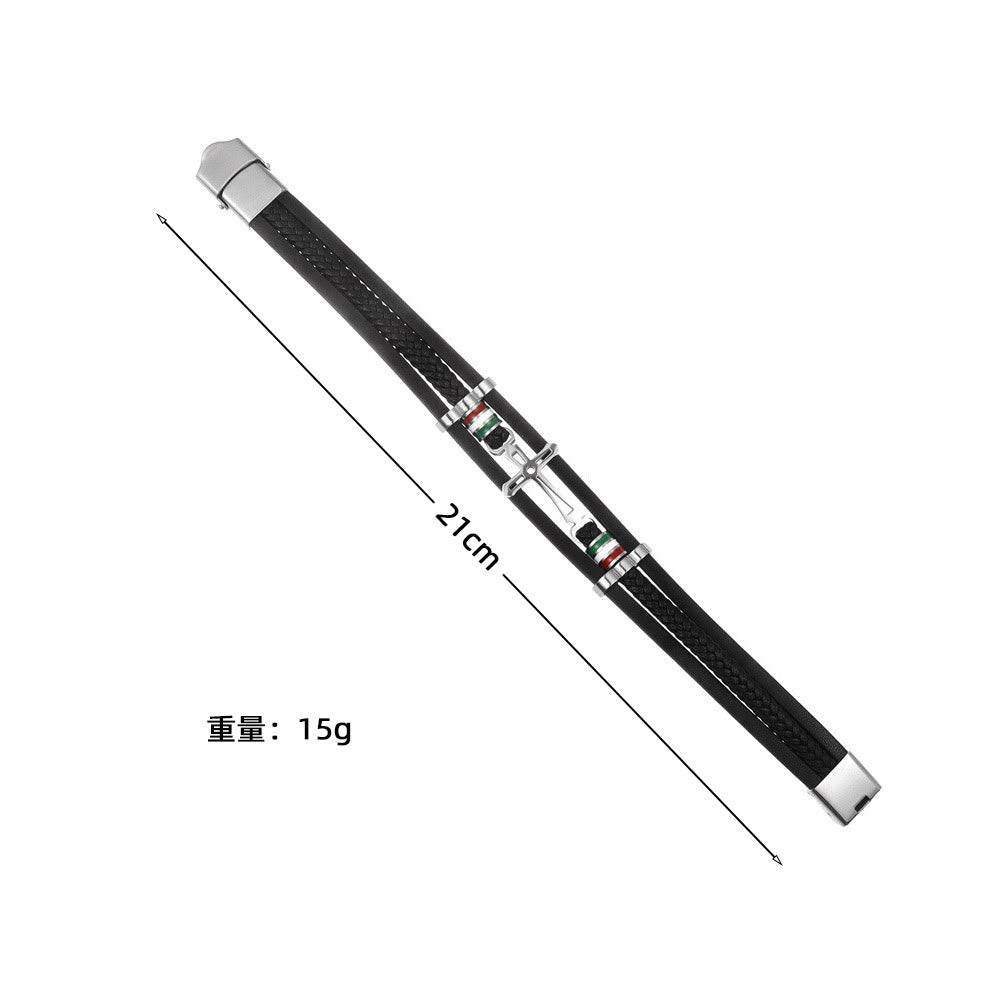 Christianartworkshop Cross Leather Bracelet: Rugged Faith & Stylish Devotion for Daily Wear - image 11