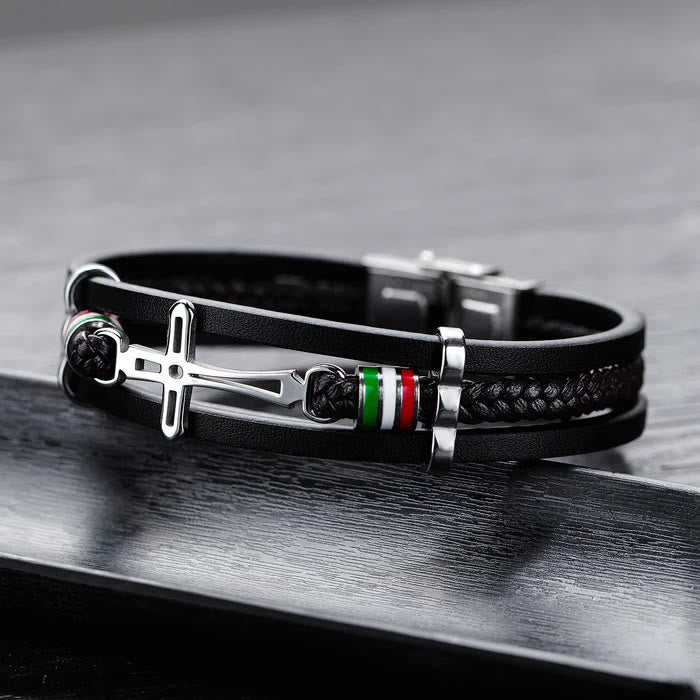 Christianartworkshop Cross Leather Bracelet: Rugged Faith & Stylish Devotion for Daily Wear - image 7