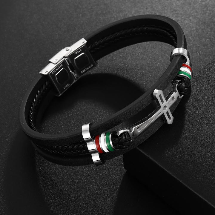 Christianartworkshop Cross Leather Bracelet: Rugged Faith & Stylish Devotion for Daily Wear - image 6