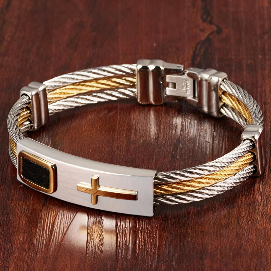 Christianartworkshop Multicolor Cross Cable Bracelet: Faith-Driven Style & Enduring Devotion - image 5