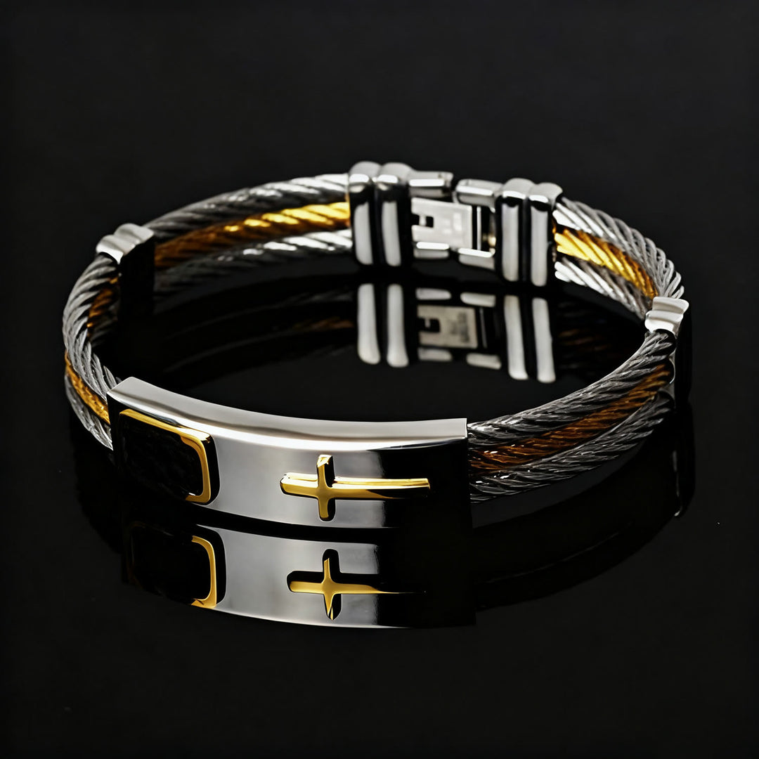 Christianartworkshop Multicolor Cross Cable Bracelet: Faith-Driven Style & Enduring Devotion - image 2