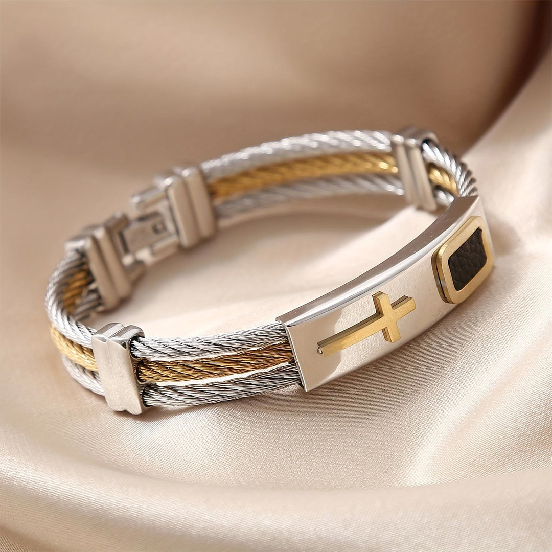 Christianartworkshop Multicolor Cross Cable Bracelet: Faith-Driven Style & Enduring Devotion - image 3