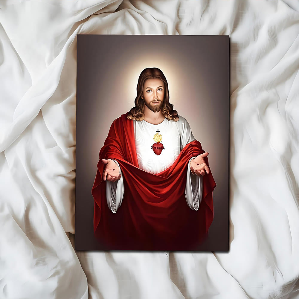 Christianartworkshop Sacred Jesus Heart Wall Art Prints: Spiritual Warmth for Believing Homes - image 4