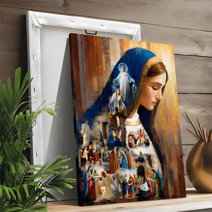 Christianartworkshop Jesus & Mary Spiritual Narrative Wall Art Prints: Faith Journey & Storytelling - image 5