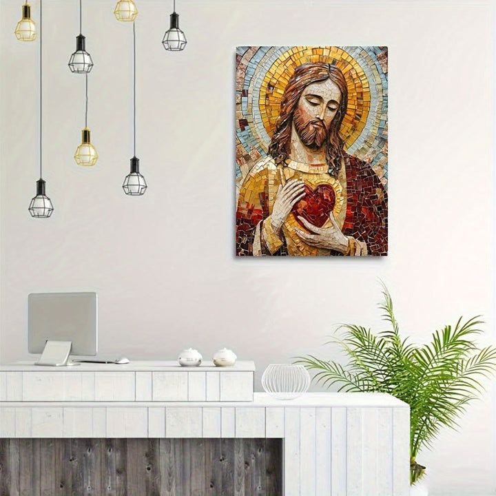 Christianartworkshop Sacred Heart Mosaic Wall Art Prints: Devotion & Artistic Reverence - image 1