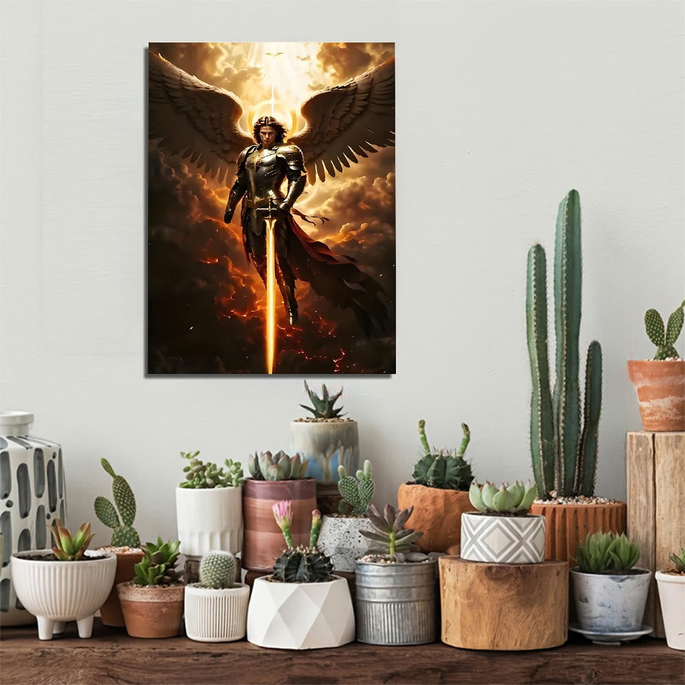 Christianartworkshop Archangel Warrior Art Canvas: Divine Protection & Spiritual Valor - image 4