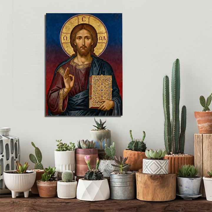 Christianartworkshop Christ Pantocrator Art Canvas: Divine Authority & Timeless Devotion - image 3