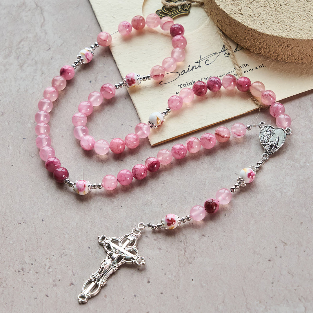 Christianartworkshop Jade Rosary with Marian Accent: Faithful Companion & Prayerful Journey - image 4