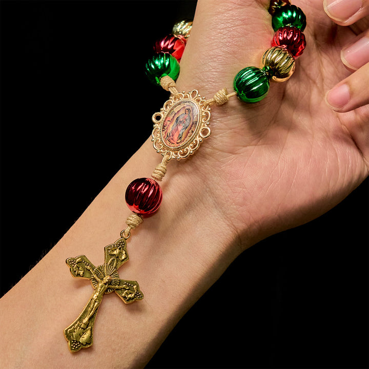 Christianartworkshop Christmas Pocket Rosary & Car Charm: Devotion & Festive Grace - image 1