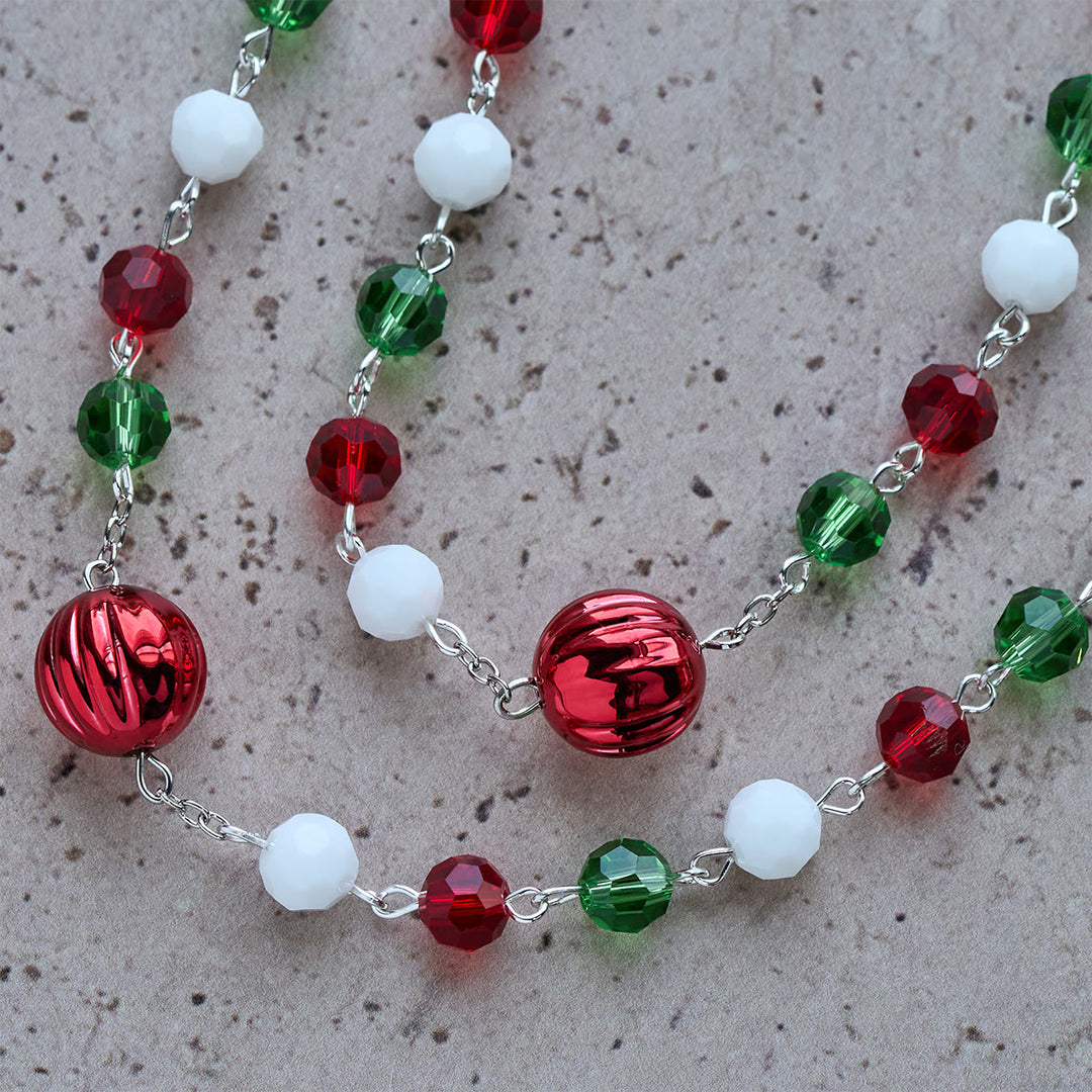 Christianartworkshop Christmas Crystal Rosary with Cross: Faithful Celebration & Heavenly Bond - image 8
