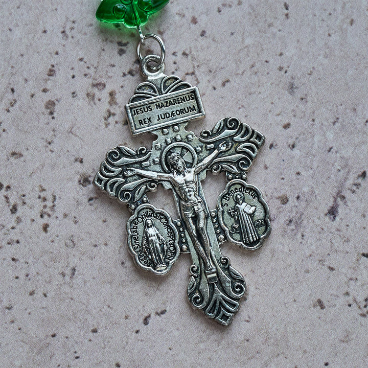 Christianartworkshop Christmas Gift: Blessed Christmas Tree Rosary with Crystal Butterfly Beads - image 14