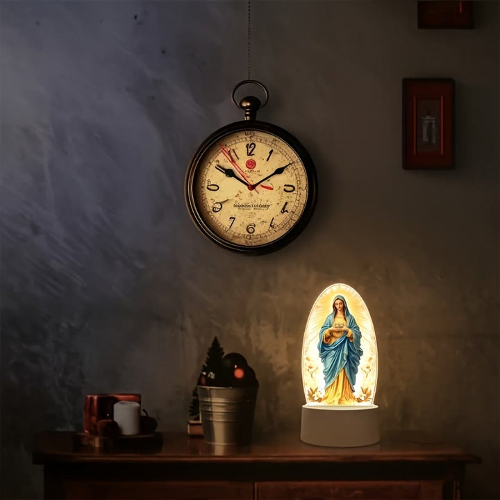 Christianartworkshop Our Lady Illuminated Night Light: Divine Grace in Gentle Glow - image 2