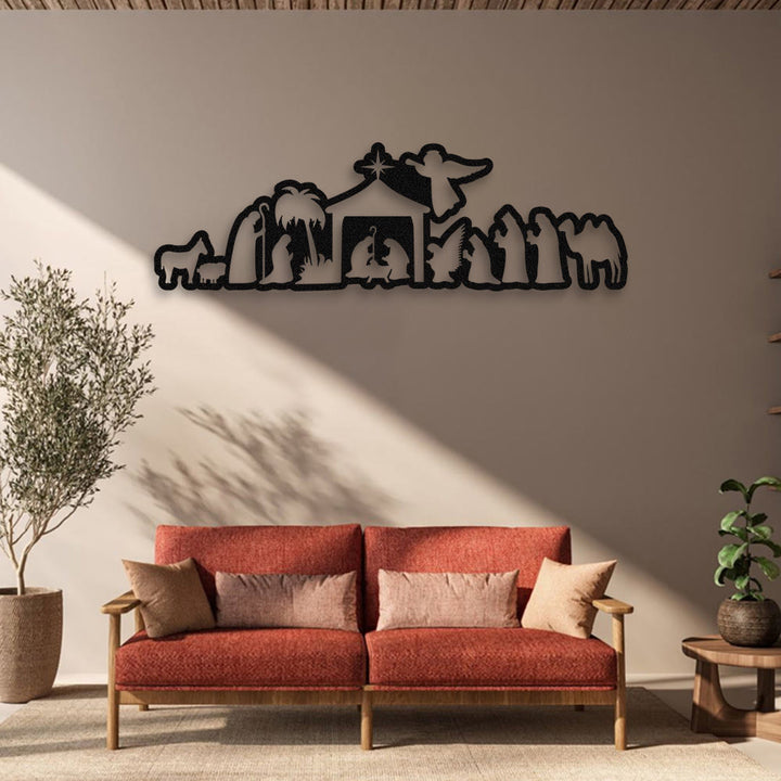 Christianartworkshop Nativity Scene Metal Wall Decor: Christmas Faith & Sacred Storytelling - image 3