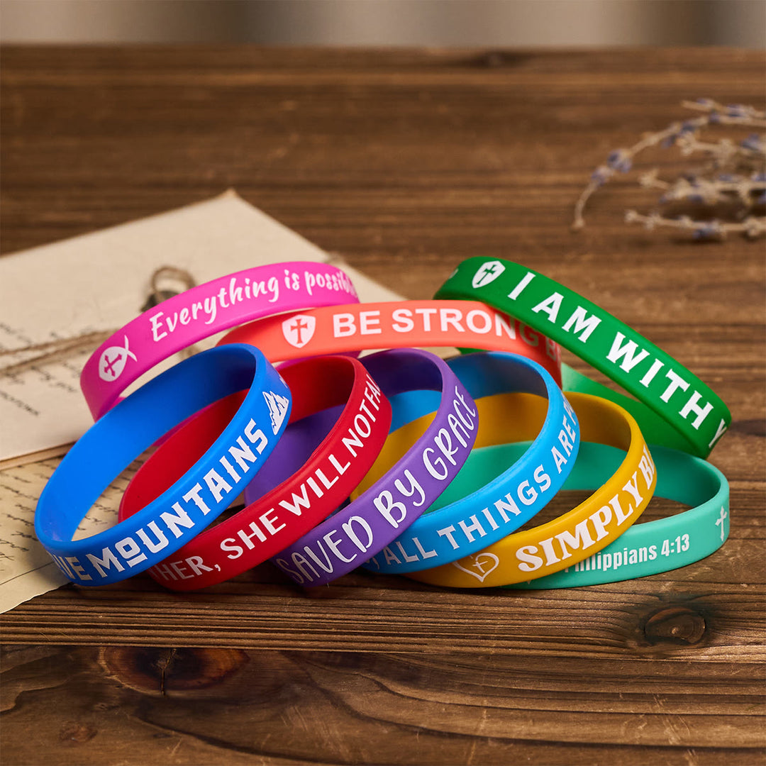 Christianartworkshop Scripture Silicone Bracelets: Faithful Reminders & Colorful Devotion - image 6