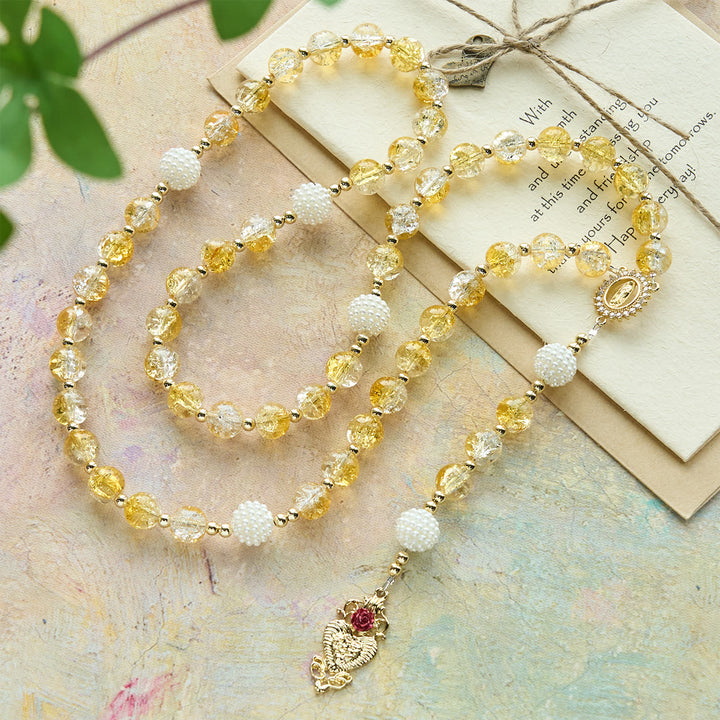 Christianartworkshop Glass Rosary with Our Lady of Guadalupe: Faithful Remembrance & Timeless Beauty - image 5