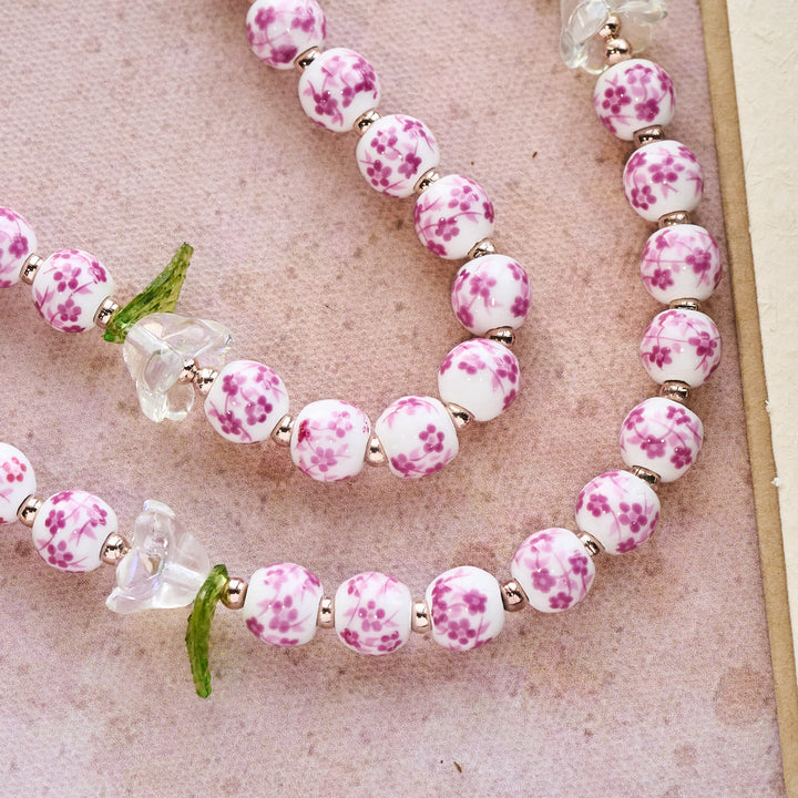 Christianartworkshop Porcelain Rosary with Lily Details: Devotion in Bloom & Spiritual Nourishment - image 7