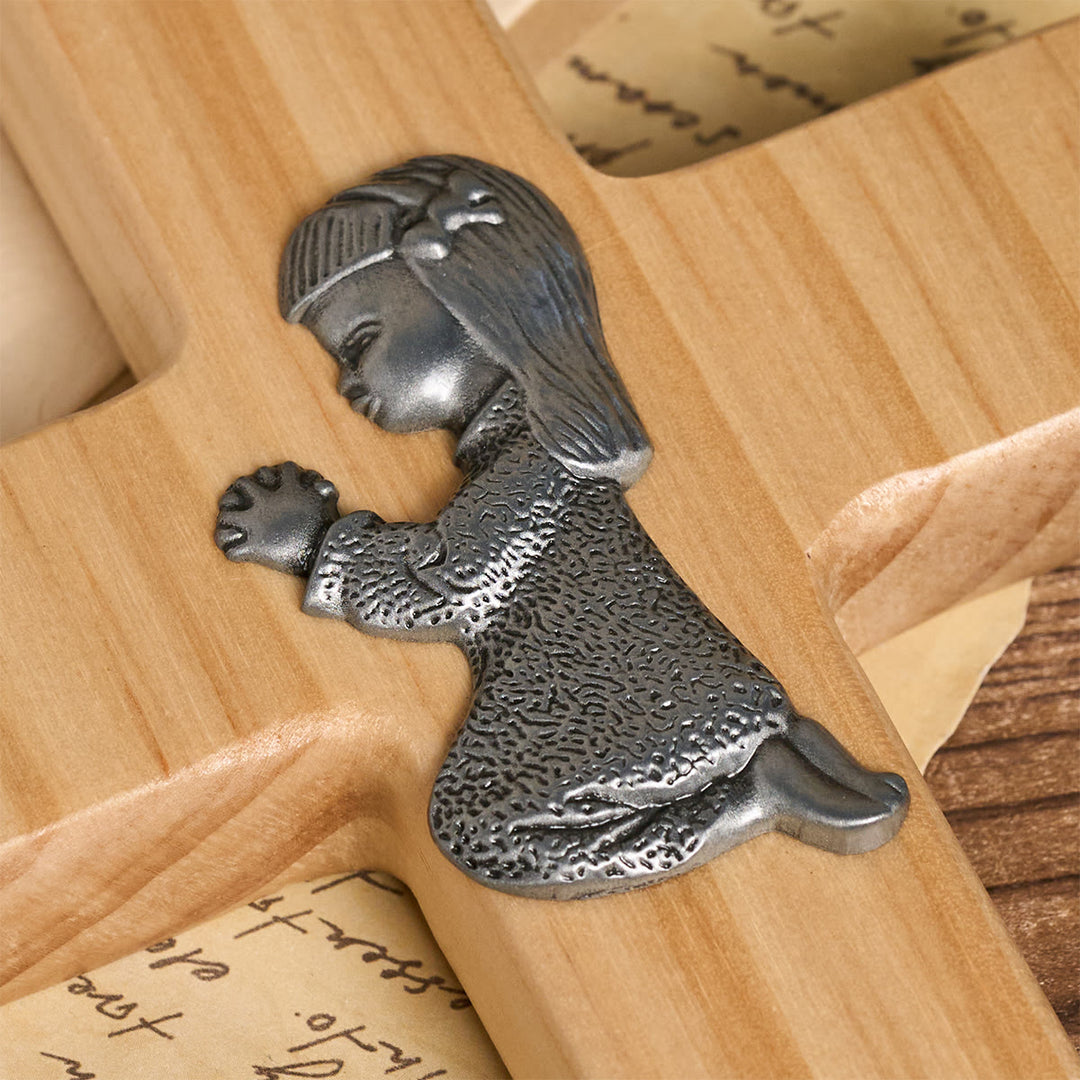 Christianartworkshop Wooden Cross Desktop Ornament: Devotion & Childhood Faith - image 6