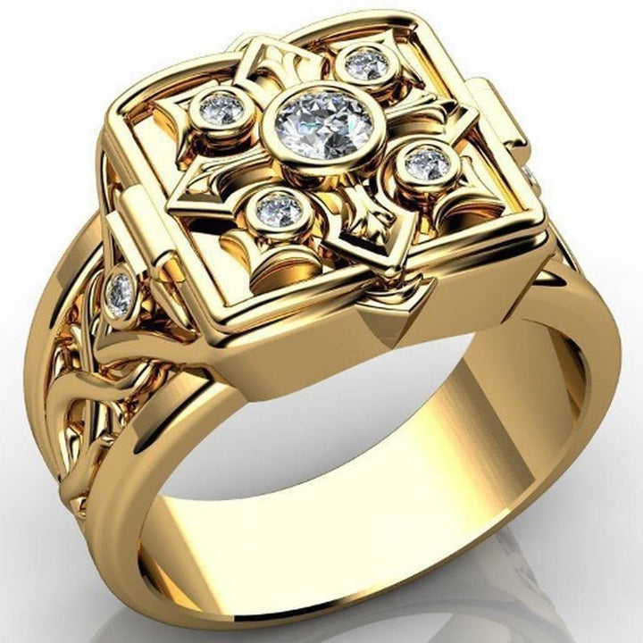 Christianartworkshop Locket Cross Ring: Devotion & Sacred Keepsake - UK Size Z（US 13） - image 0