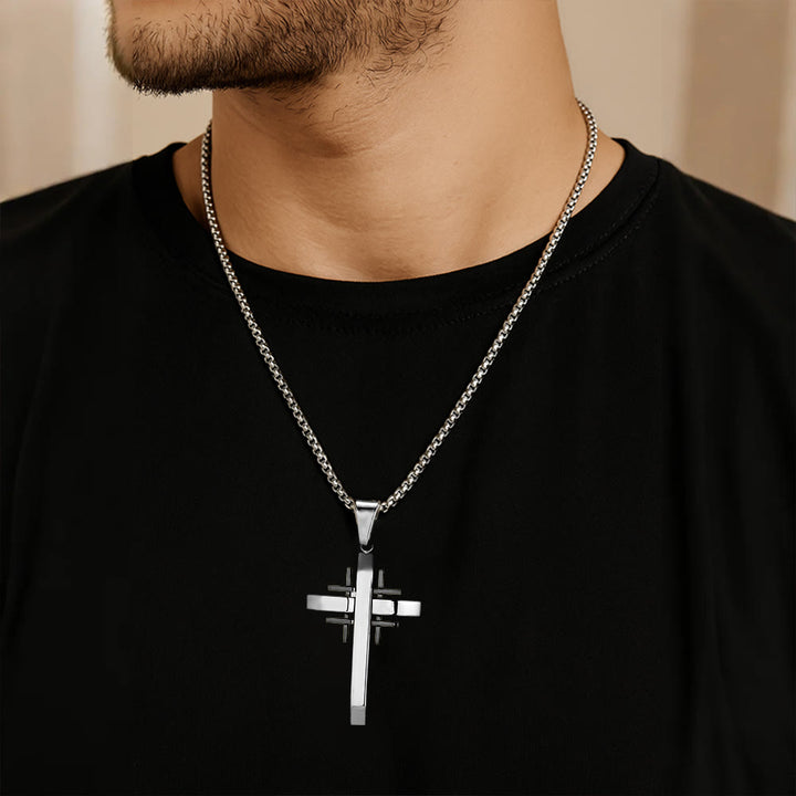 Christianartworkshop Geometric Cross Pendant Necklace: Modern Faith & Stylish Devotion - image 10