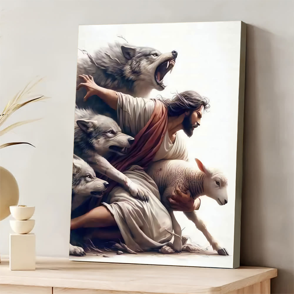 Christianartworkshop Good Shepherd Wall Art Print: Divine Protection & Faithful Devotion - image 2