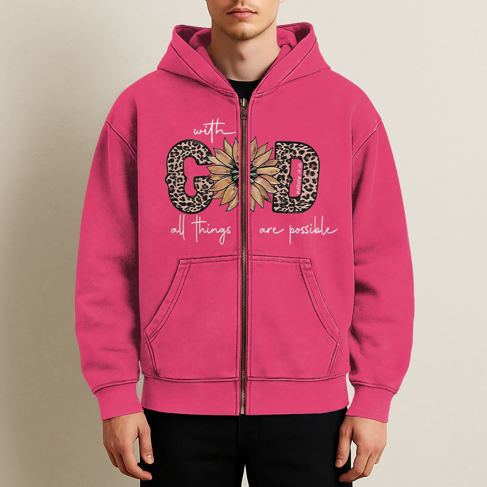 Christianartworkshop GOD-Inspired Sunflower Graphic Hooded Jacket: Daily Faith Reminder - image 14