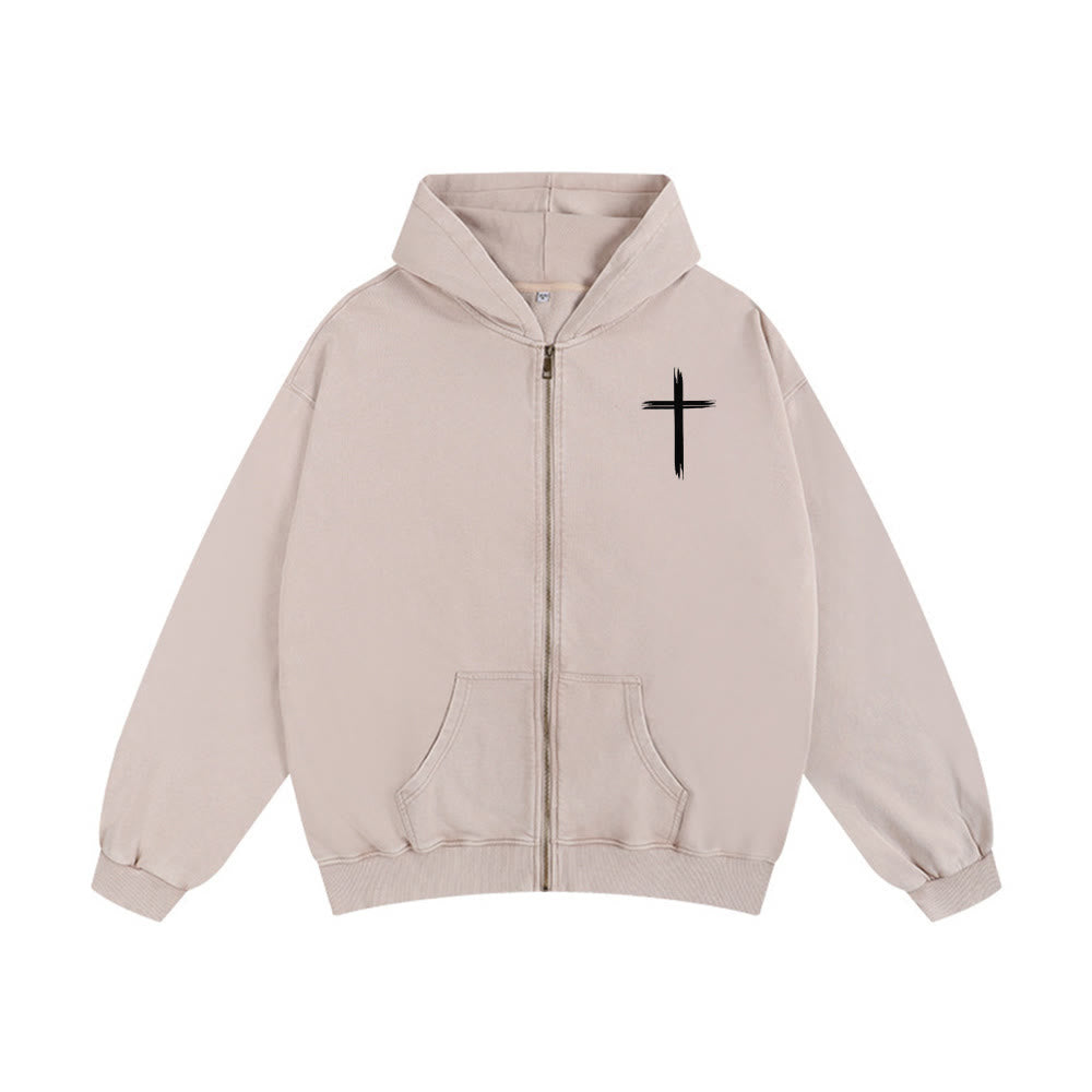 Christianartworkshop Dove & Cross Jesus Saves Hooded Jacket: Spiritual Comfort for Every Day - image 9