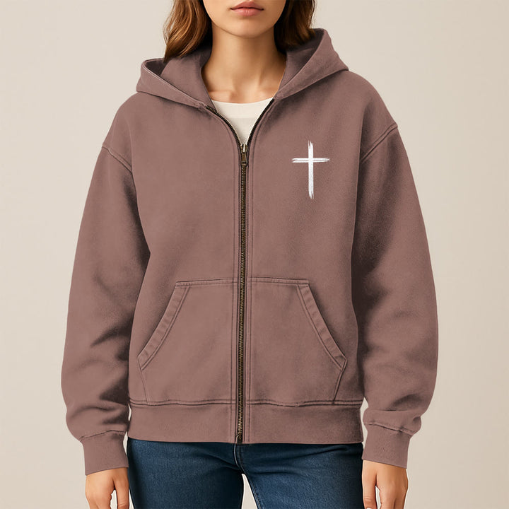 Christianartworkshop Dove & Cross Jesus Saves Hooded Jacket: Spiritual Comfort for Every Day - image 27