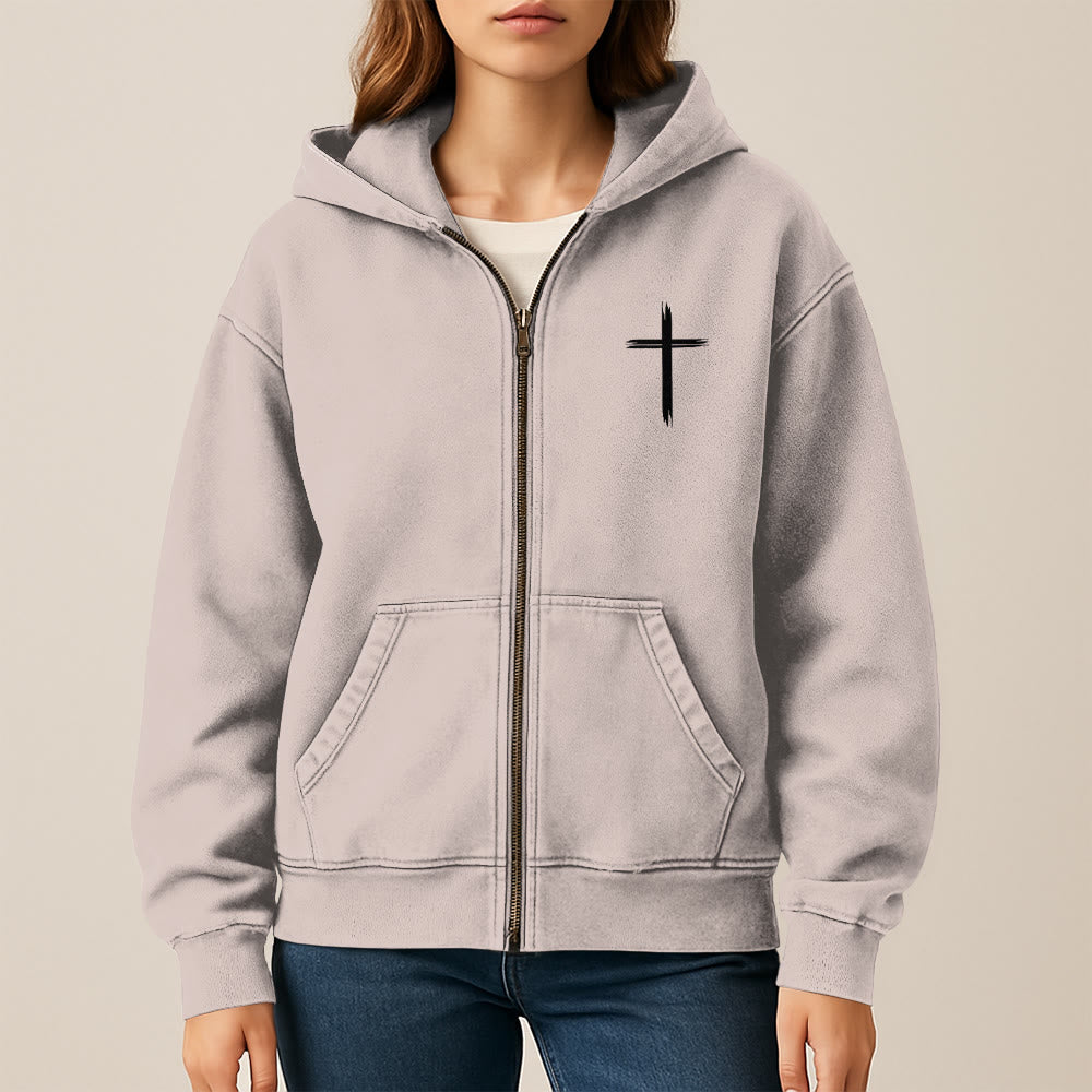 Christianartworkshop Dove & Cross Jesus Saves Hooded Jacket: Spiritual Comfort for Every Day - image 13