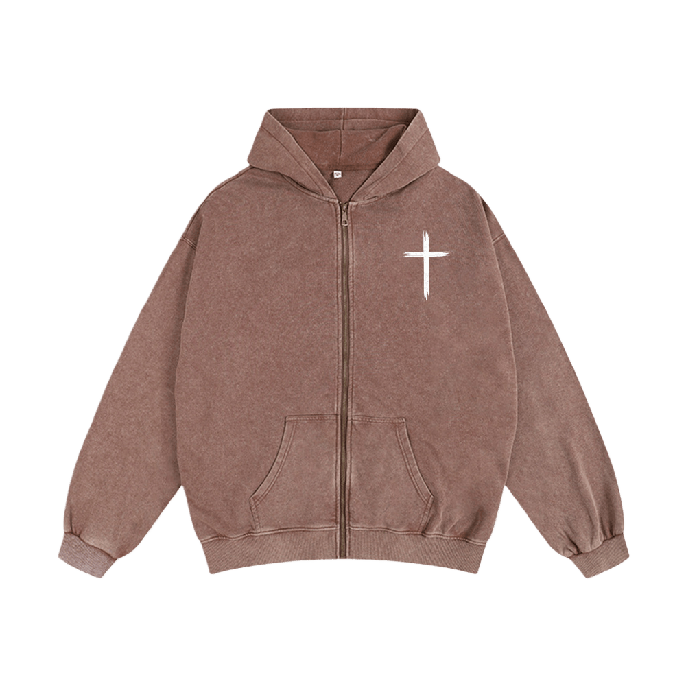 Christianartworkshop Dove & Cross Jesus Saves Hooded Jacket: Spiritual Comfort for Every Day - image 23