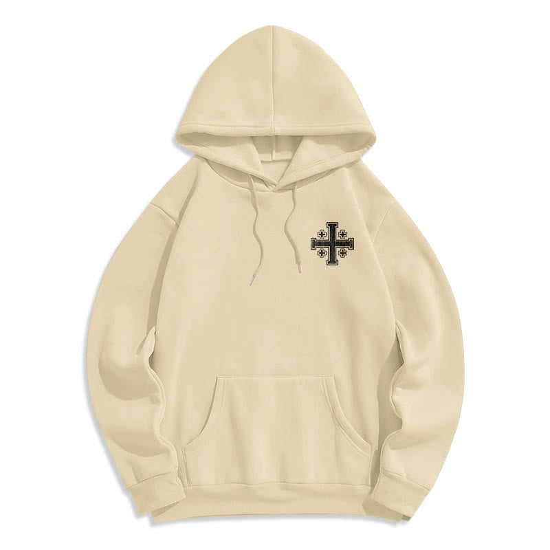 Christianartworkshop Cross of Kings Faith Statement Fleece Lined Polyester Hoodie - image 14