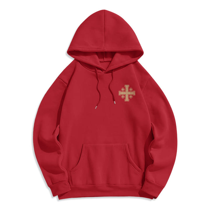 Christianartworkshop Cross of Kings Faith Statement Fleece Lined Polyester Hoodie - image 20