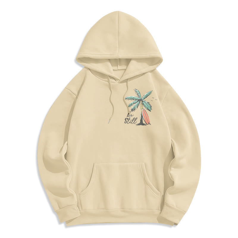 Christianartworkshop Scripture & Coastal Be Still Fleece Lined Polyester Hoodie - image 22