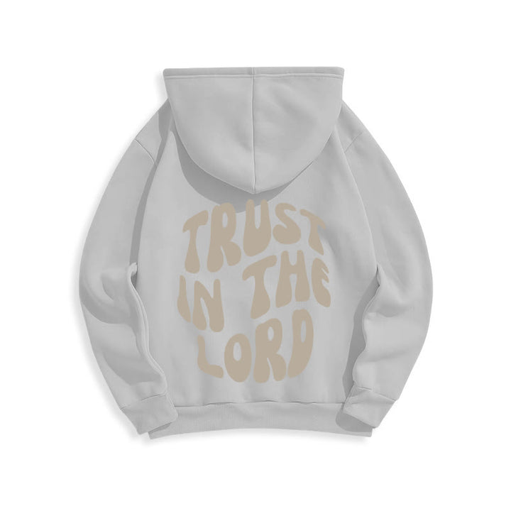 Christianartworkshop Trust In The Lord Faith Reliance Fleece Lined Polyester Hoodie - image 24