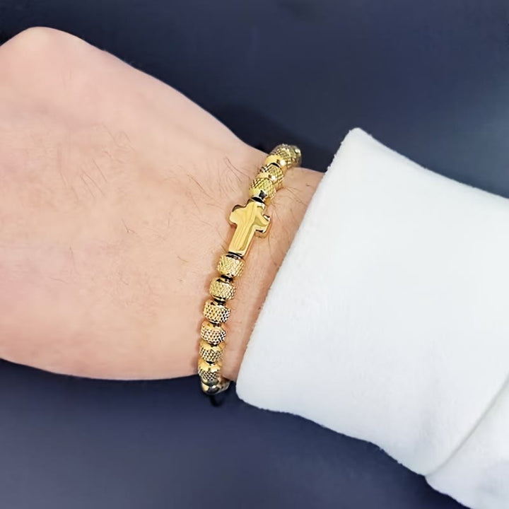 Christianartworkshop Stackable Cross Bracelet Set: Fashion-Forward Faith Integration - image 8