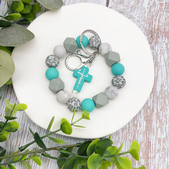 Christianartworkshop Silicone Faith Keychain Set: Cross Charm for Daily Faith Reminder - image 6