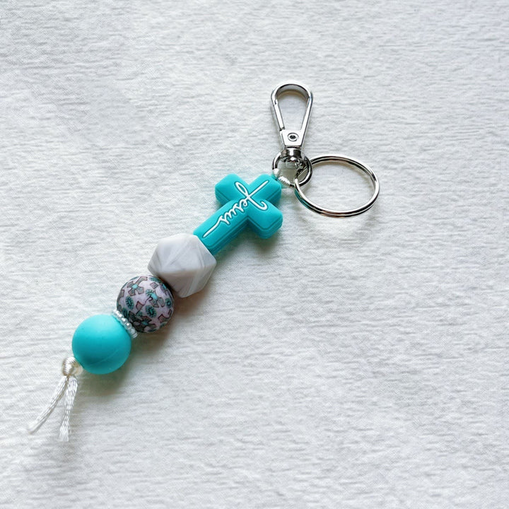 Christianartworkshop Silicone Faith Keychain Set: Cross Charm for Daily Faith Reminder - image 4
