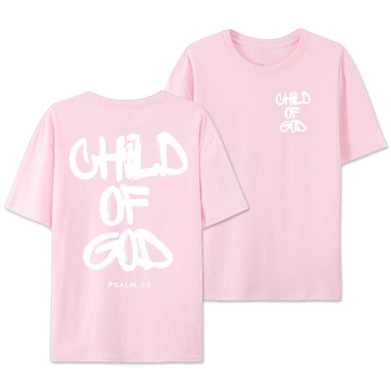 Christianartworkshop Child of God Cotton Adult T-shirt - Pink - 2XL - image 18