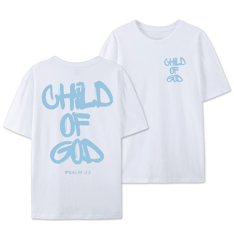 Christianartworkshop Child of God Cotton Adult T-shirt - White - 2XL - image 1