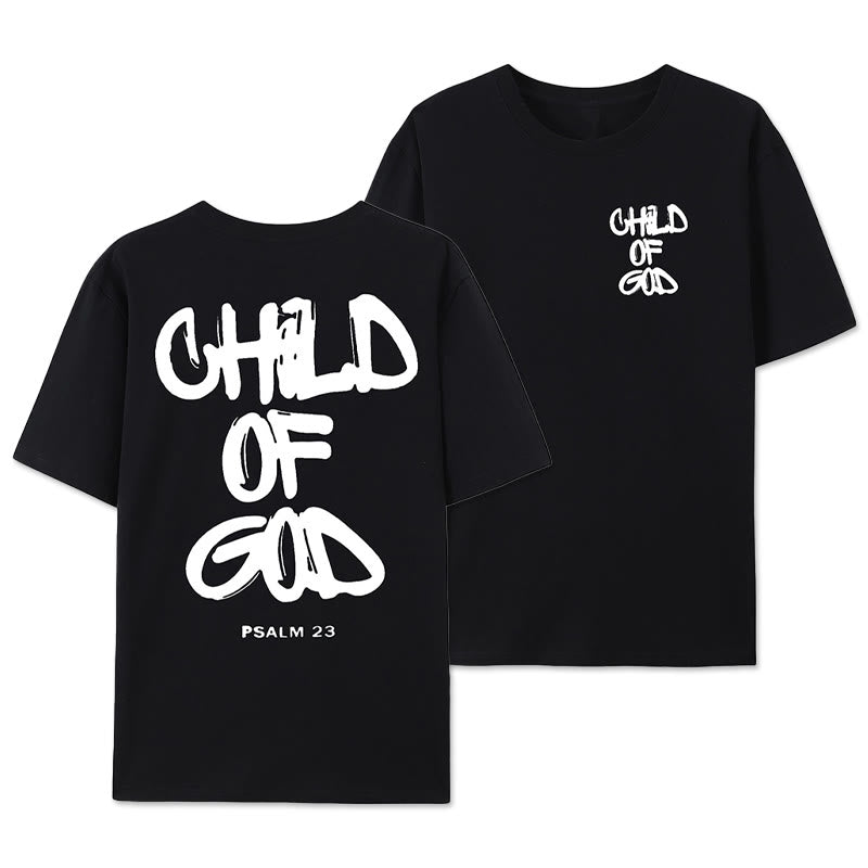 Christianartworkshop Child of God T-shirt - Black - 2XL - image 10