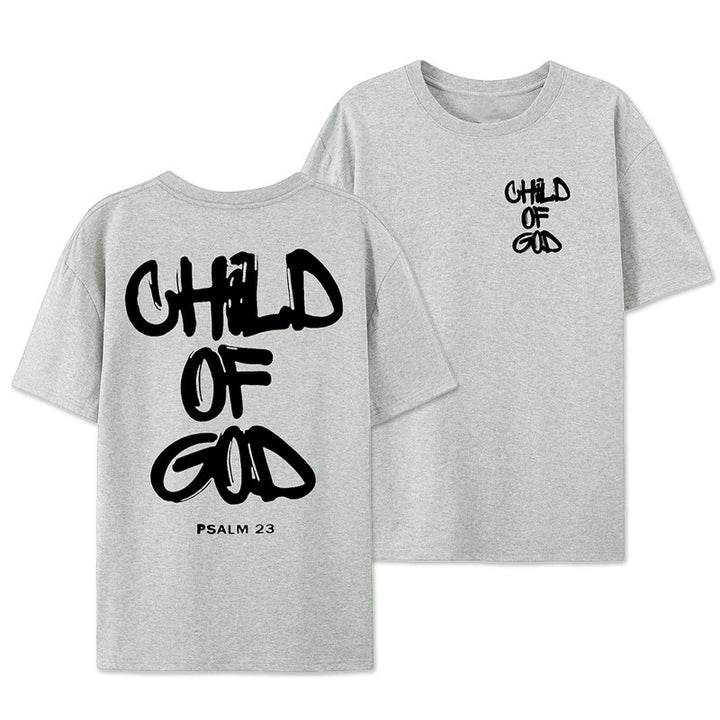 Christianartworkshop Child of God Cotton Adult T-shirt - Grey - 2XL - image 21