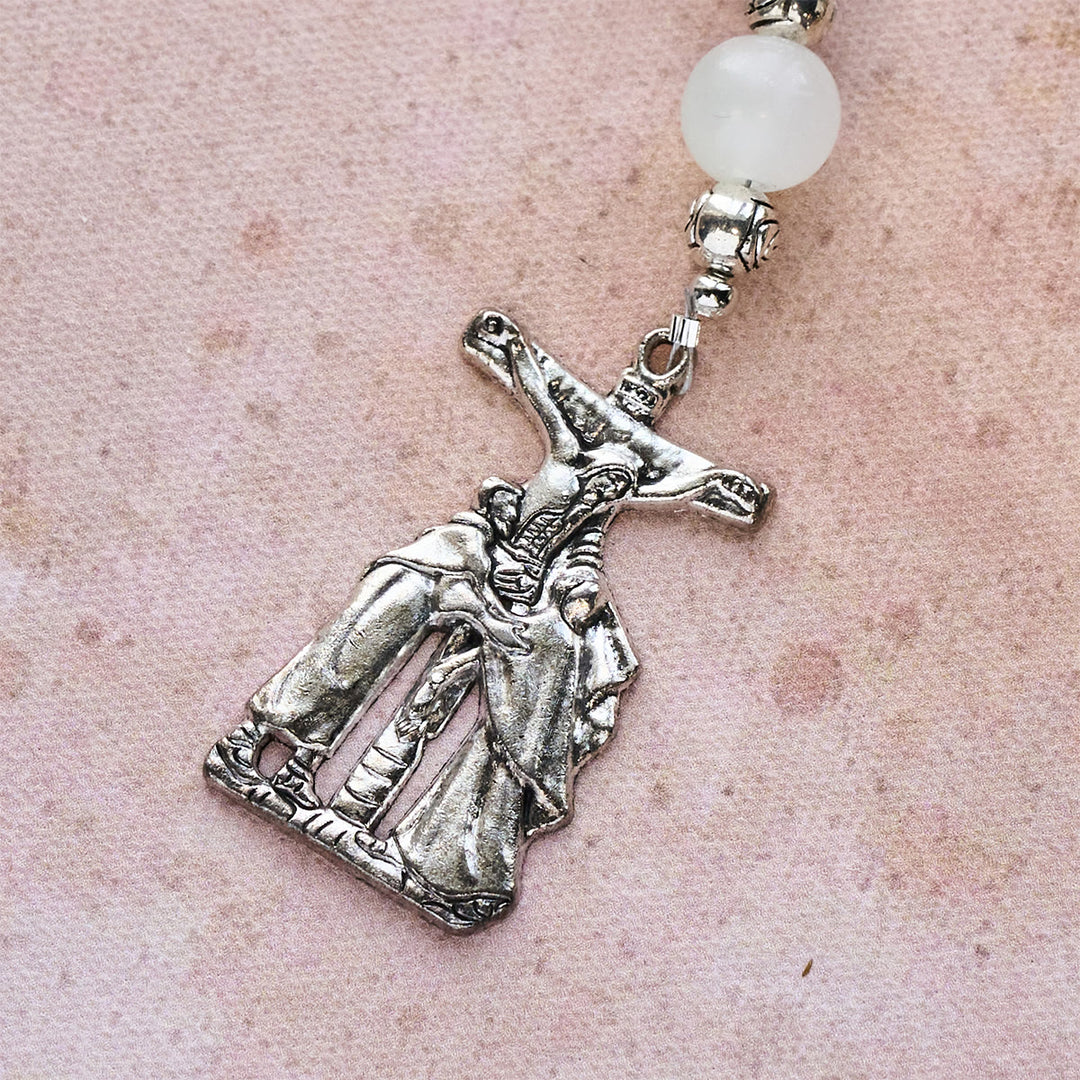 Christianartworkshop UV Color-Changing Pastel Rosary with Crucifix & Praying Hands - image 13