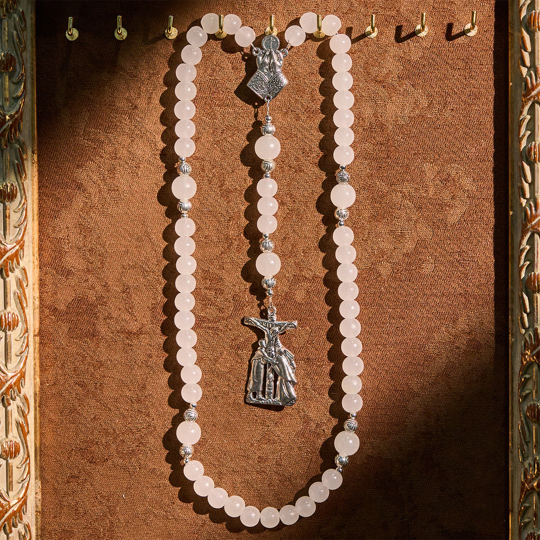 Christianartworkshop UV Color-Changing Pastel Rosary with Crucifix & Praying Hands - image 6