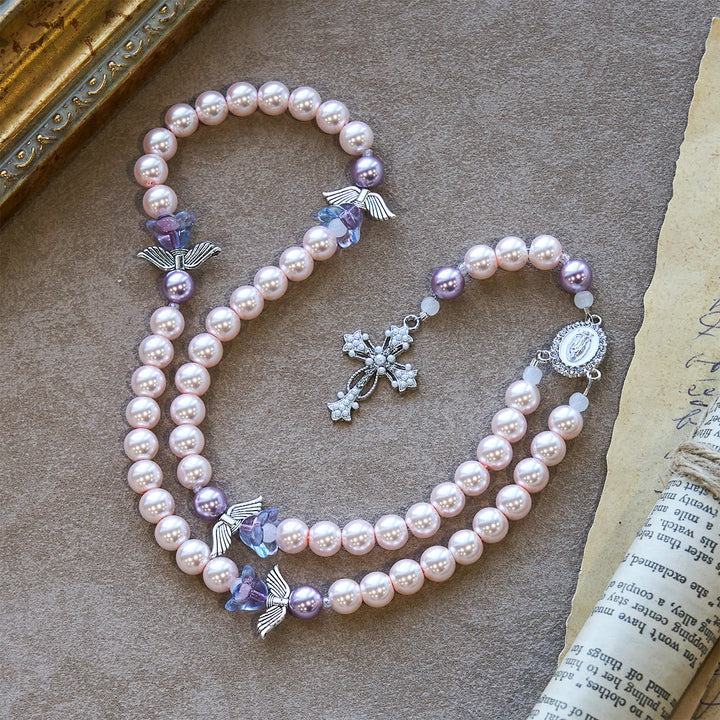 Christianartworkshop Lavender Guardian Angel Prayer Rosary: Christ's Protection and Divine Grace - image 3