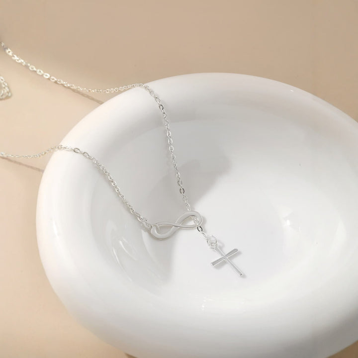 Christianartworkshop Infinity & Cross Necklace: Enduring Faith Statement & Daily Wear Accessory - image 3